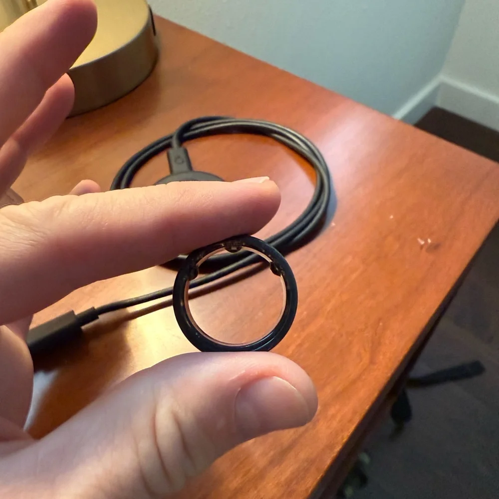 Oura Black Ring with Charging Cable Size 13